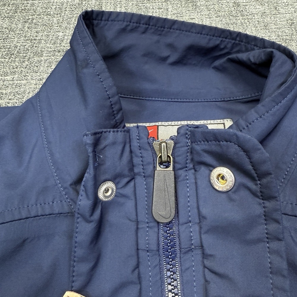 Nike Team Virginia Cavaliers Jacket Mens L Navy Full Zip Snap Windbreaker Rain - Picture 4 of 14